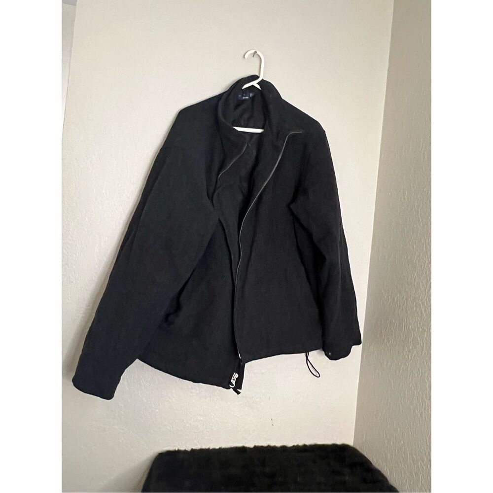 Ralph Lauren black wool blend winter jacket coat XL - Picture 1 of 3